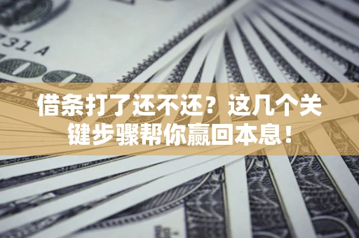 北京借条打了还不还？这几个关键步骤帮你赢回本息！