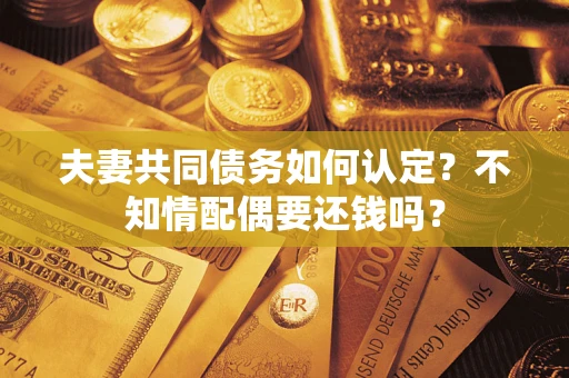 北京夫妻共同债务如何认定？不知情配偶要还钱吗？