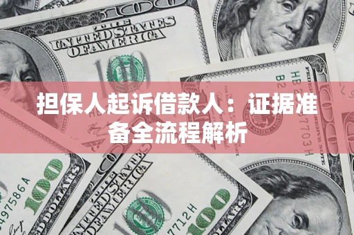 北京担保人起诉借款人：证据准备全流程解析