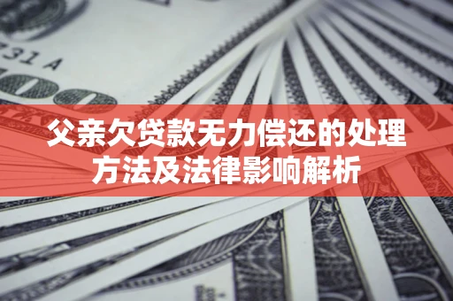北京父亲欠贷款无力偿还的处理方法及法律影响解析